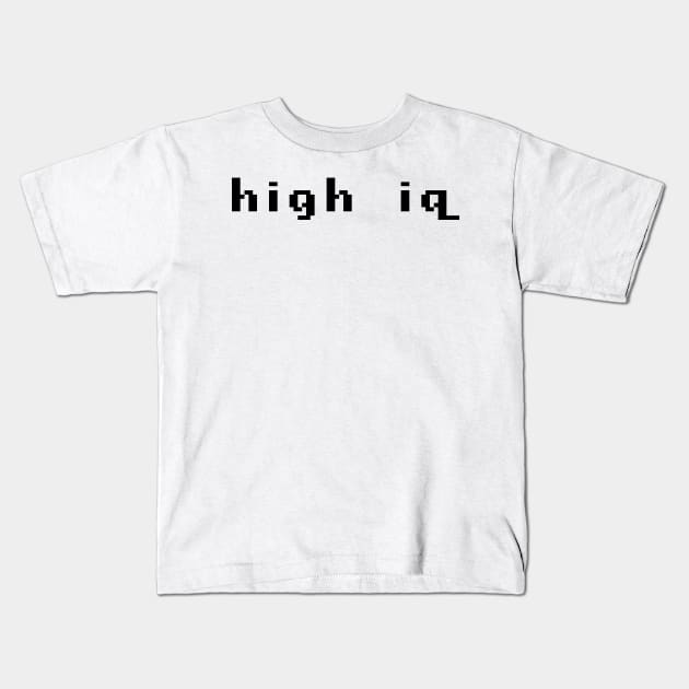 high iq Kids T-Shirt by Makishimu